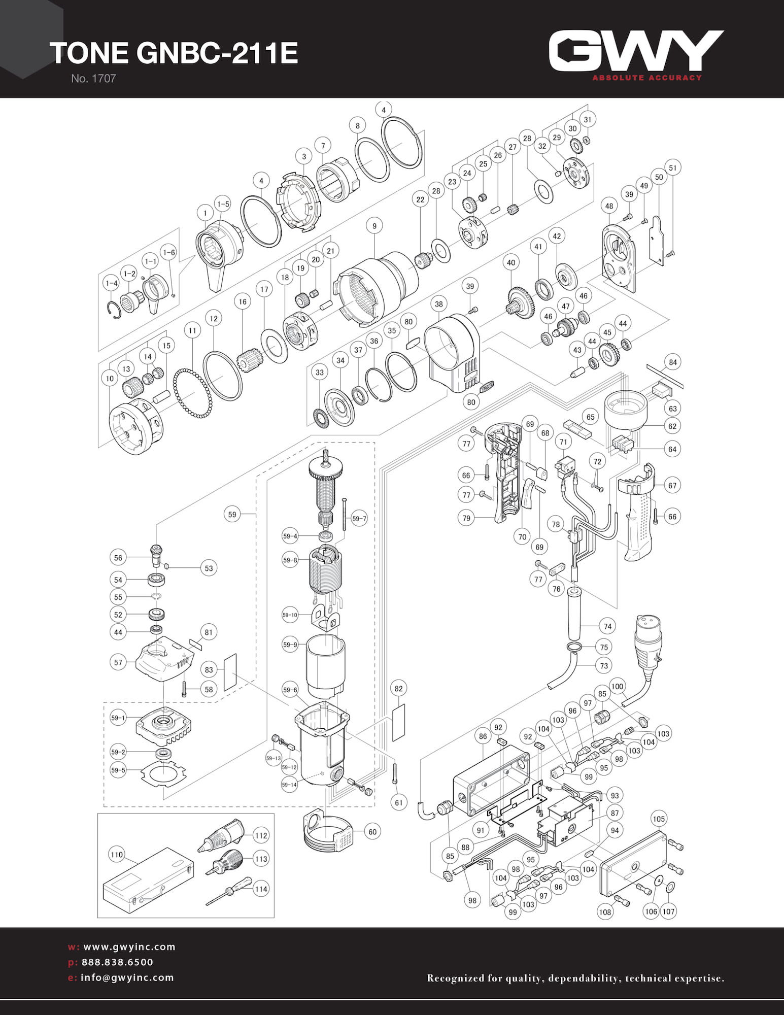 GNBC-211E Parts Diagram No 1707-jpg