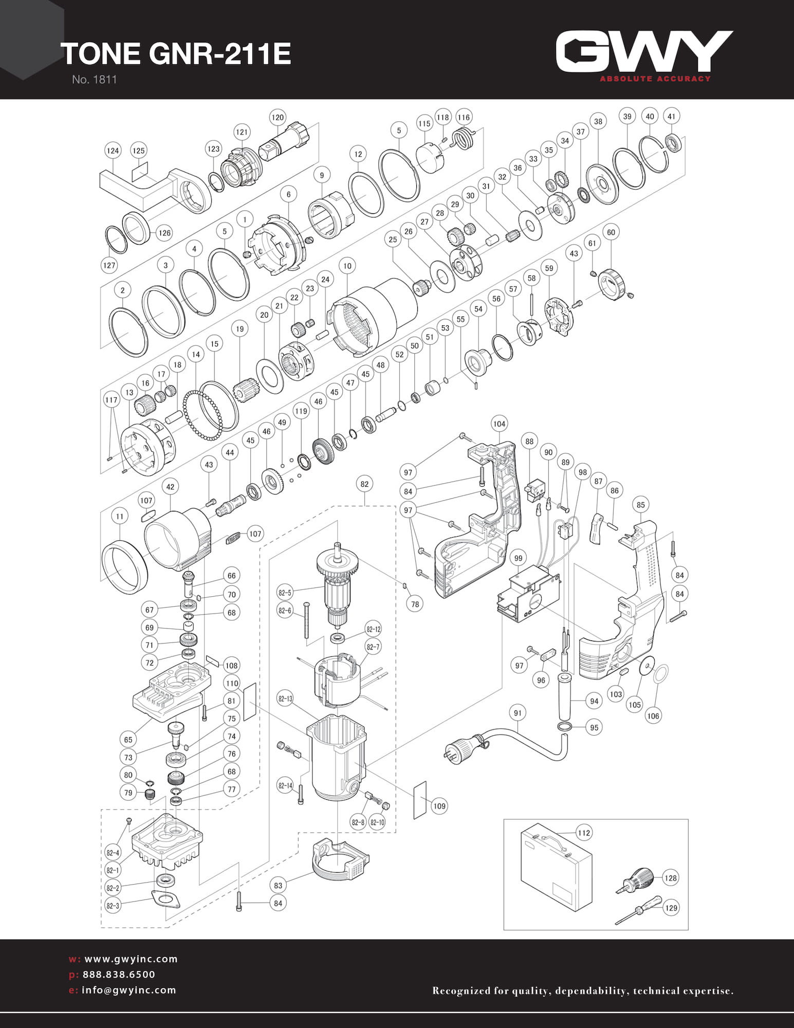 GNR-211E- Parts Diagram