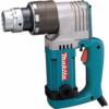 Makita corded rotary hammer drill with teal housing and gray chuck assembly.