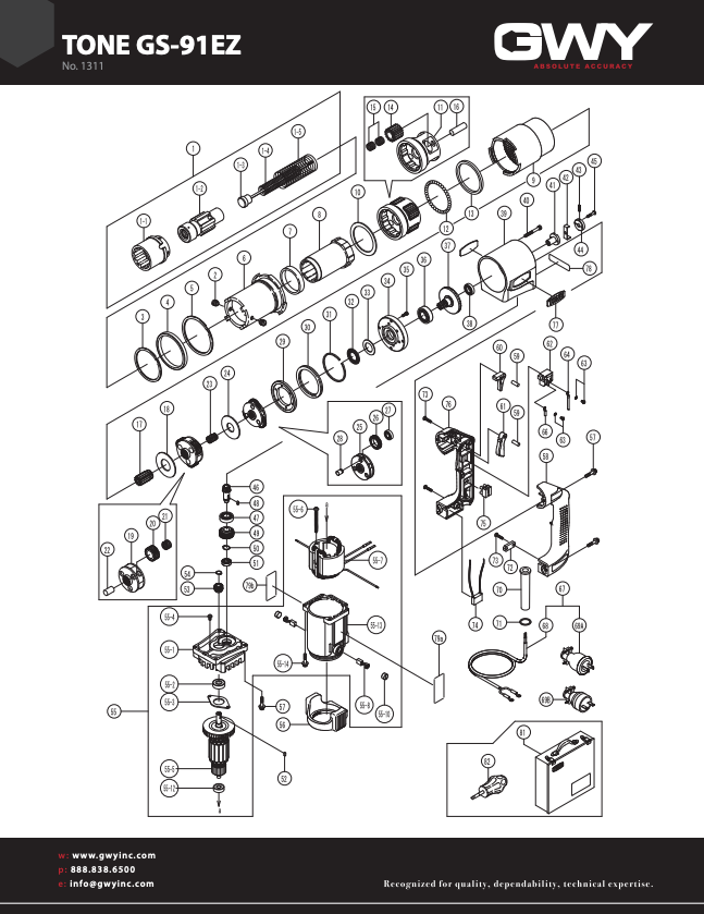 GS-91EZ Parts Diagram