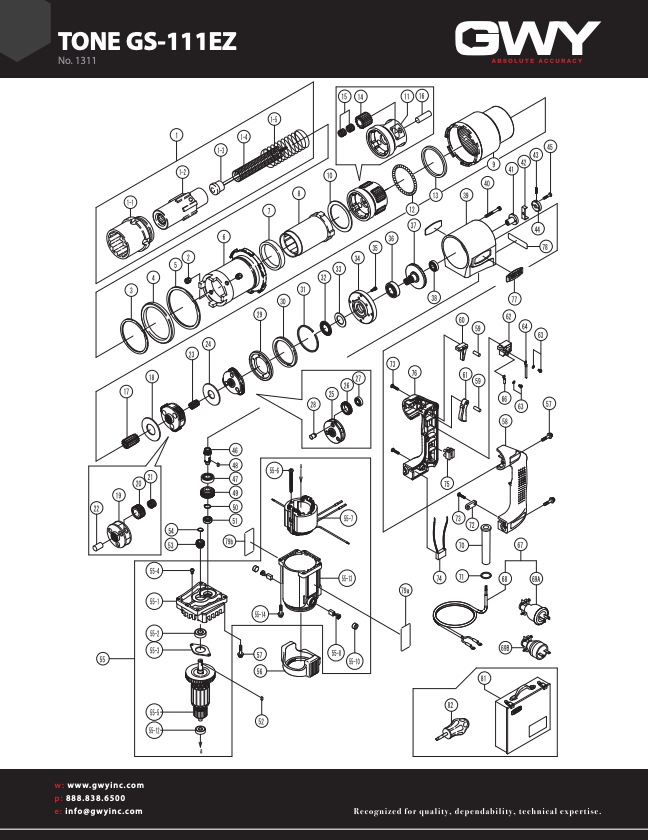 GS-111EZ Parts Diagram