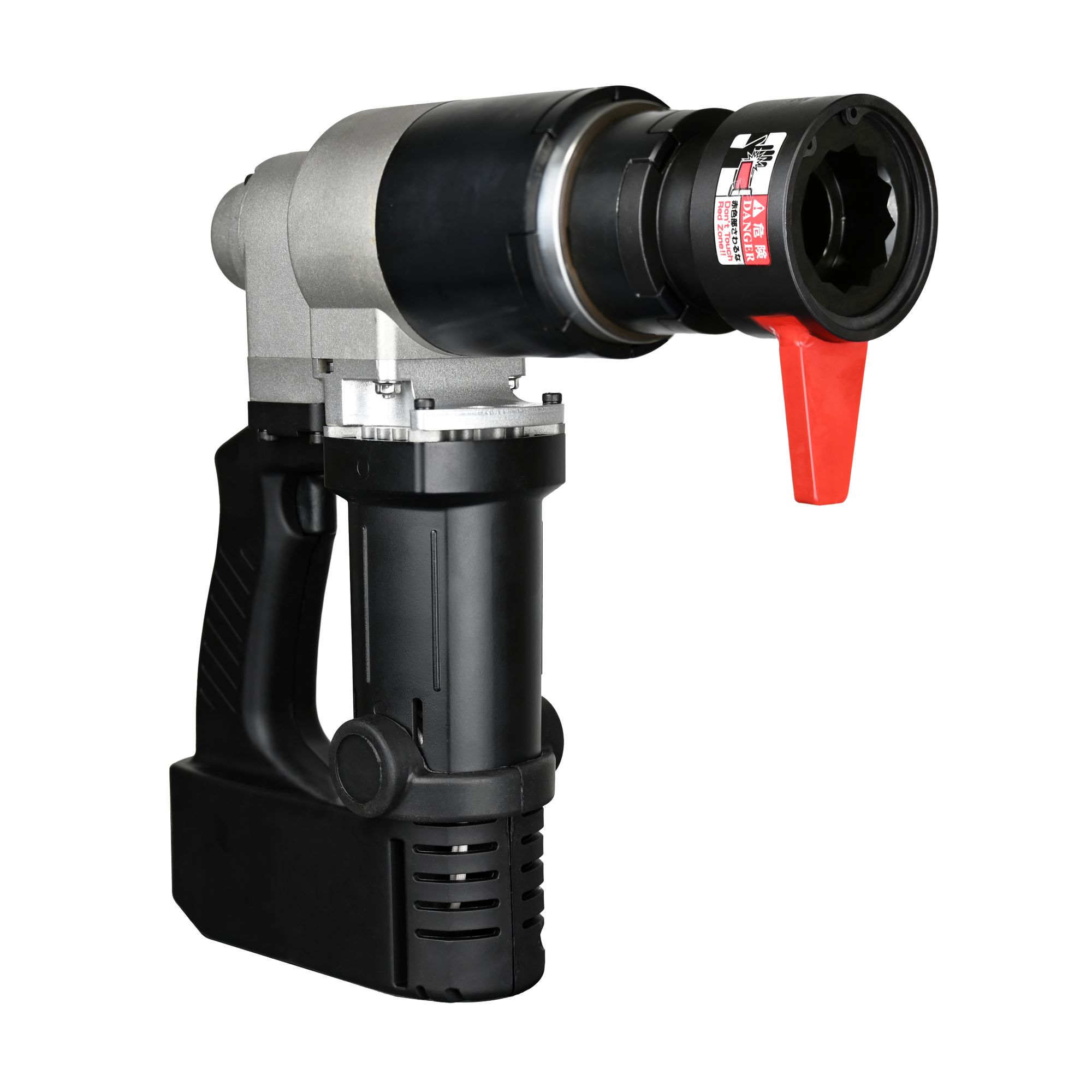 TN-24EZA 360-05 The TONE TN-24EZA Turn-of-Nut Wrench features a black handle and a red lever on the head for cordless hydraulic crimping tasks.