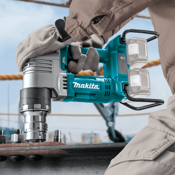 A blue Makita XTW01 being used