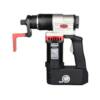 GNR-51E TONE GNR51E electric nut runner tool with red handle and torque gauge on white background.