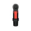 GNR 81 360-03 Compact action camera with red and black body and circular lens on white background.