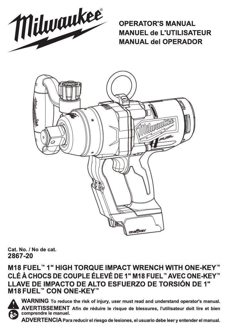 Milwaukee 211120 Manual