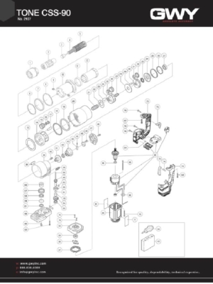 Blueprint of a TONE CSS-90