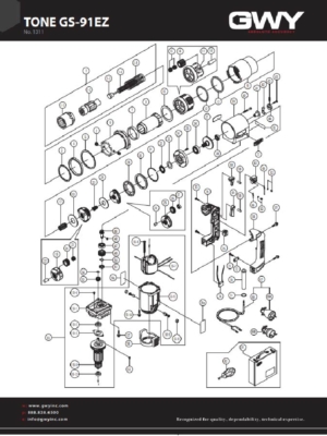 Blueprint of a TONE GS-91EZ