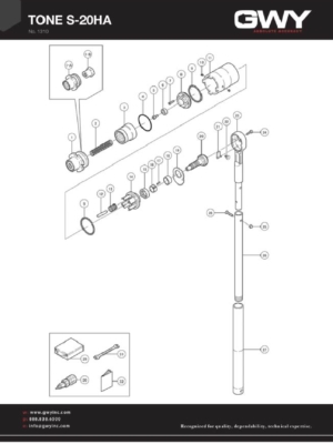 Blueprint of a TONE S-20HA