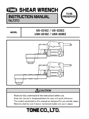 Shear Wrench Instruction Manual